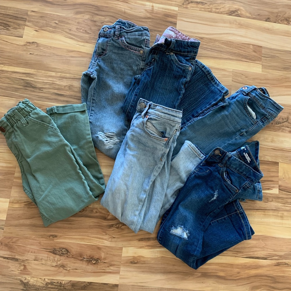 Lot of 6 Girls 5/5T jeans